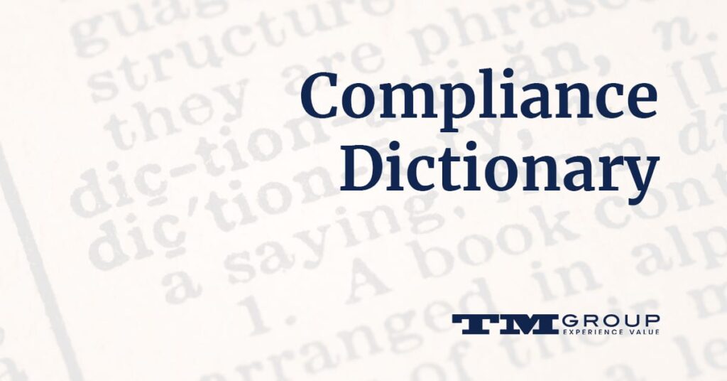Compliance Dictionary