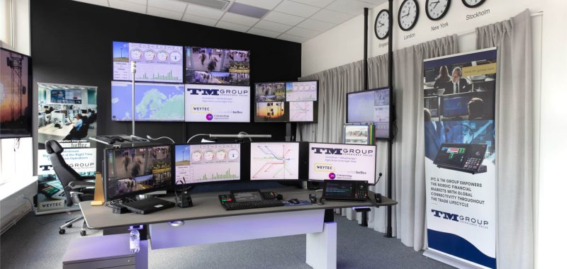 Control room showroom Sweden TM Group. Weytec, Erich Keller, Video Walls, KVM