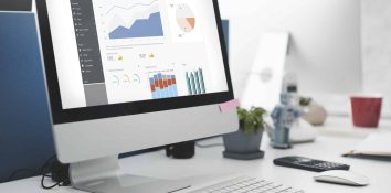 Business Chart Visual Graphics Report Concept